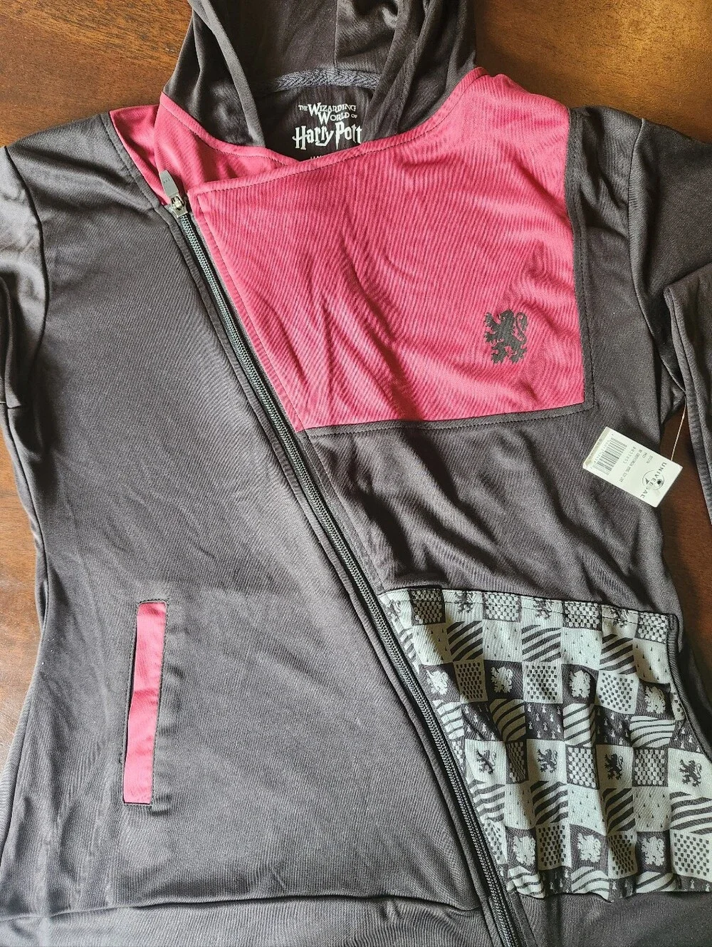 Harry Potter Hooded Jacket in Gray and Burgundy